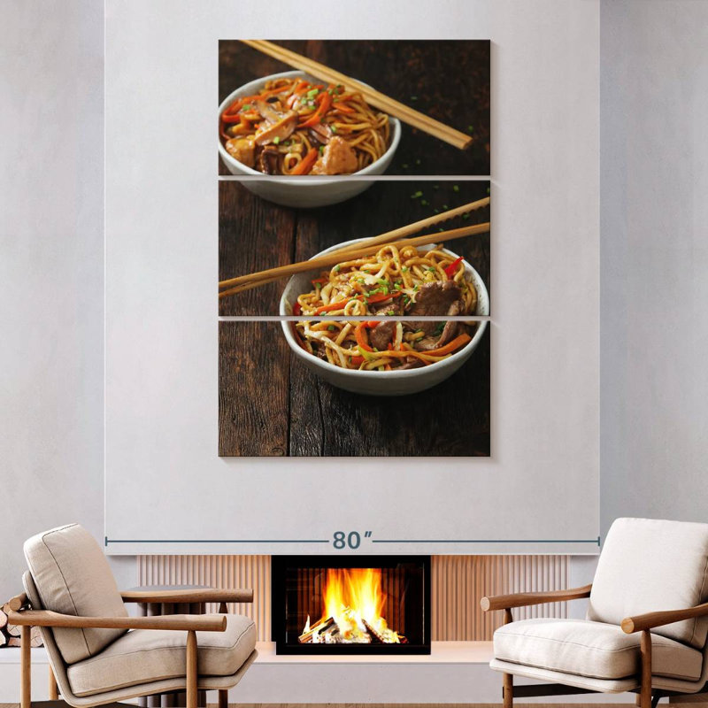 Bols Yarlin Chow Mein, H 74 po x l 48 po