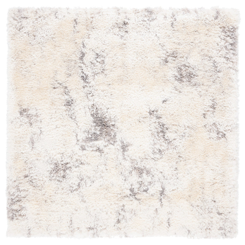 Cloud Shag Performance Abstract Rug, Square 6'7"