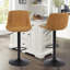 Swivel Upholstered Adjustable Height Counter Stool with Metal Frame-1871631299-1812936210