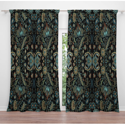 Paire de rideaux obscurcissant en polyester Patrician