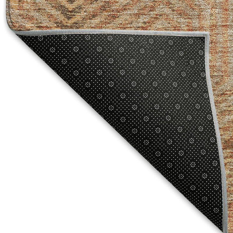 Tapis en cuivre Prisco lavable à la machine de qualité supérieure, Rectangle 10 pi x 14 pi