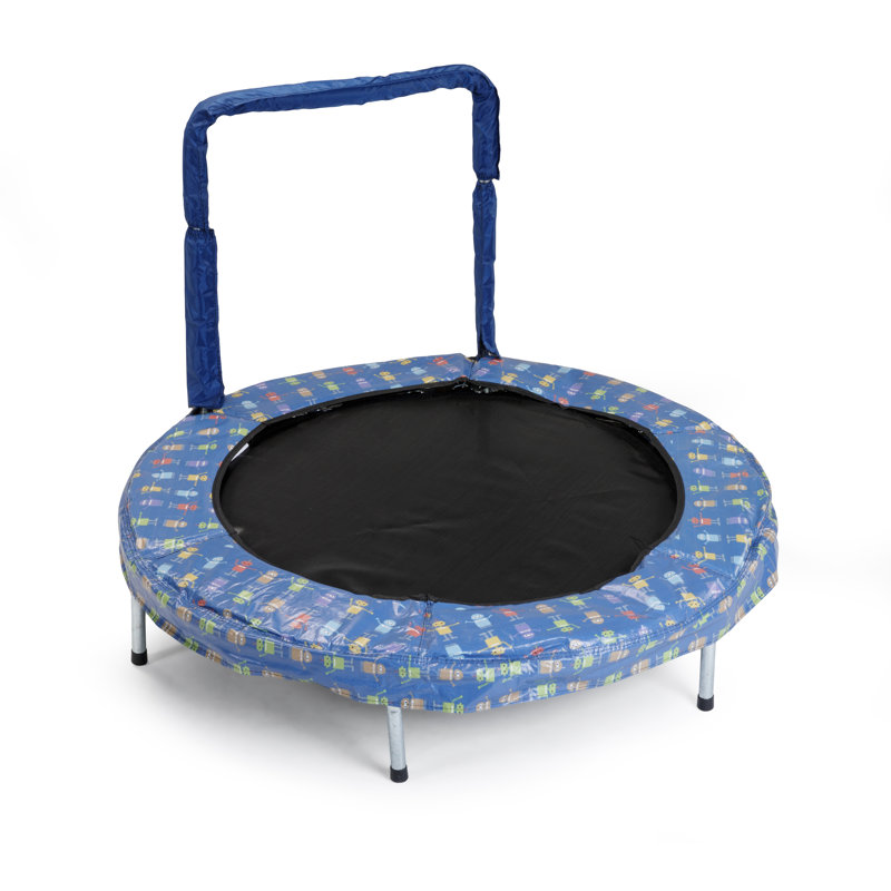 48" JumpKing Blue Robot Mini Trampoline
