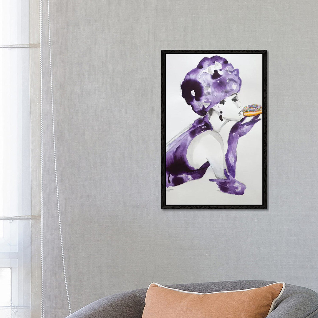 Purple Temptation von Tara Gamel - Galerie-verpackte Leinwand Giclée auf Leinwand