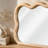 30"x40" Wavy Rectangle Solid Wood Frame Decorative Mirror-220543137