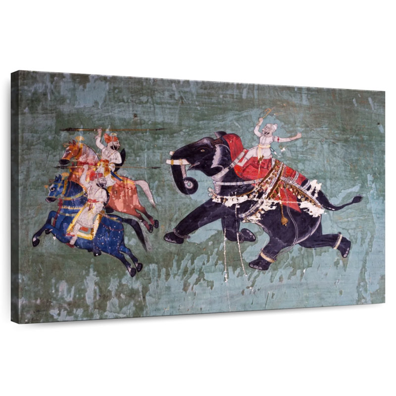 Brampt Elephant Warrior, 34" H x 51" W