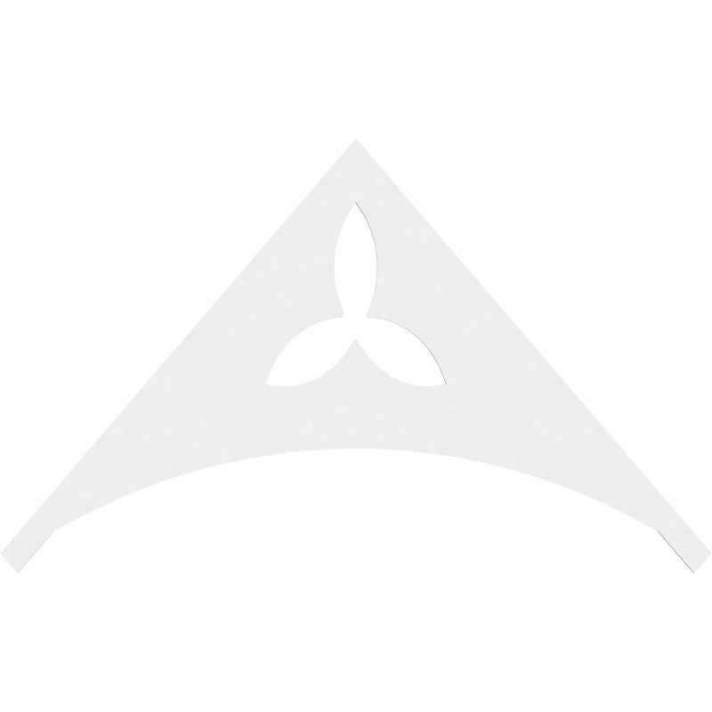 Naple Signature Urethane Gable Pediment, Primed Tan, 42"H x 72"W, 14/12