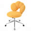 Chaise pivotante à 360° et réglable en hauteur, tissu effet peluche, chaise de bureau pour la maison-277794813