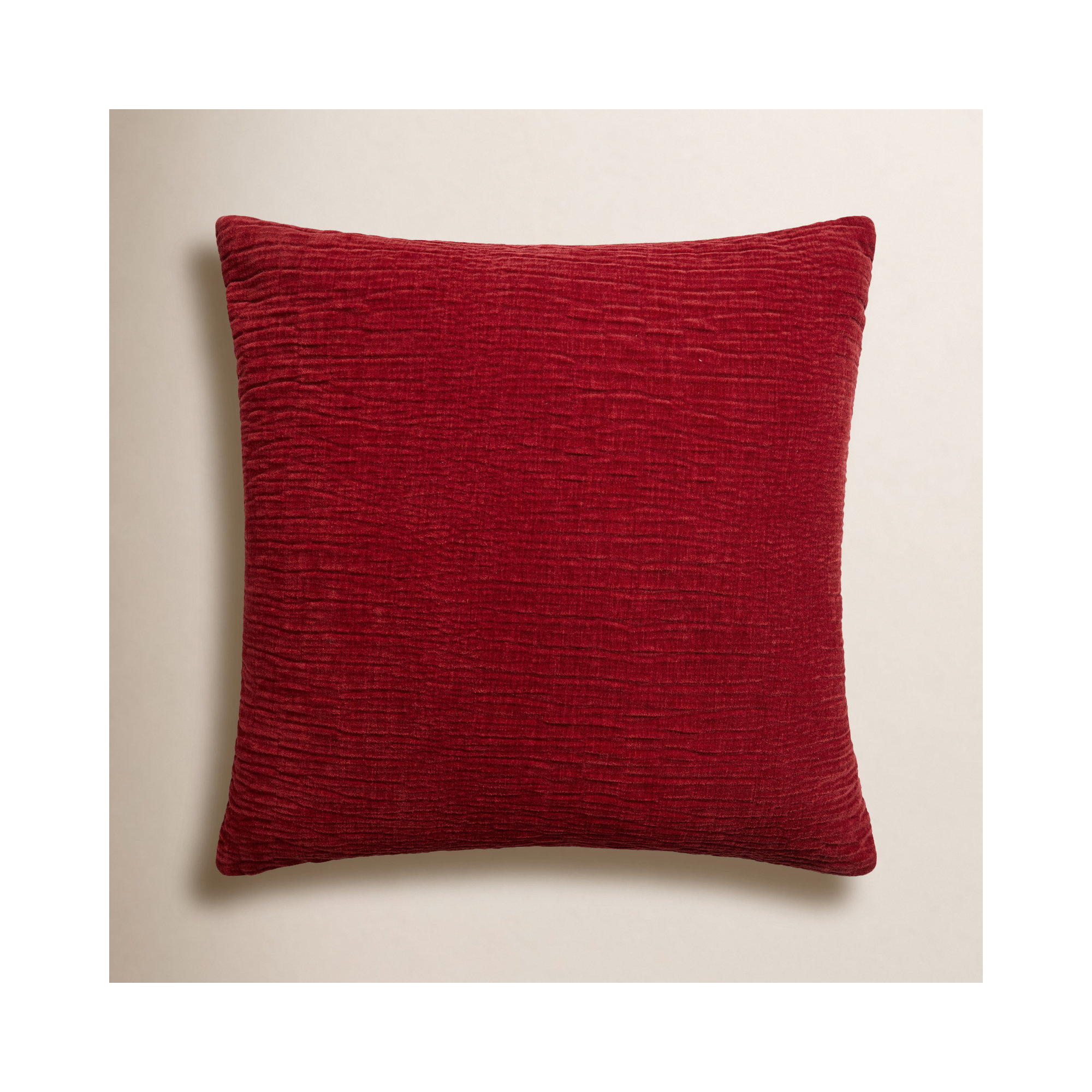 Edan Throw Pillow, Polyester/Polyfill, Red, 22"H x 22"W