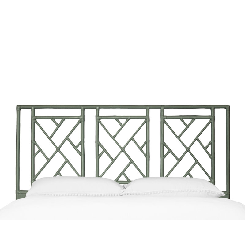 Alden Chippendale Open-Frame Headboard, King, Evergreen