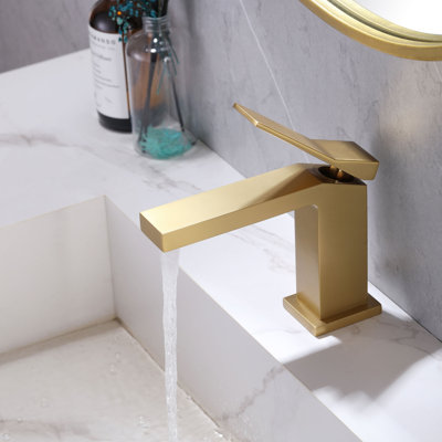 6" Height Modern Single Handle Single Hole Vessel Sink Bathroom Faucet