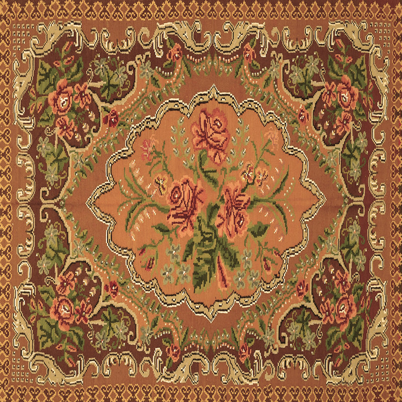 Andriette Performance Oriental Indoor Rug, Square 6'