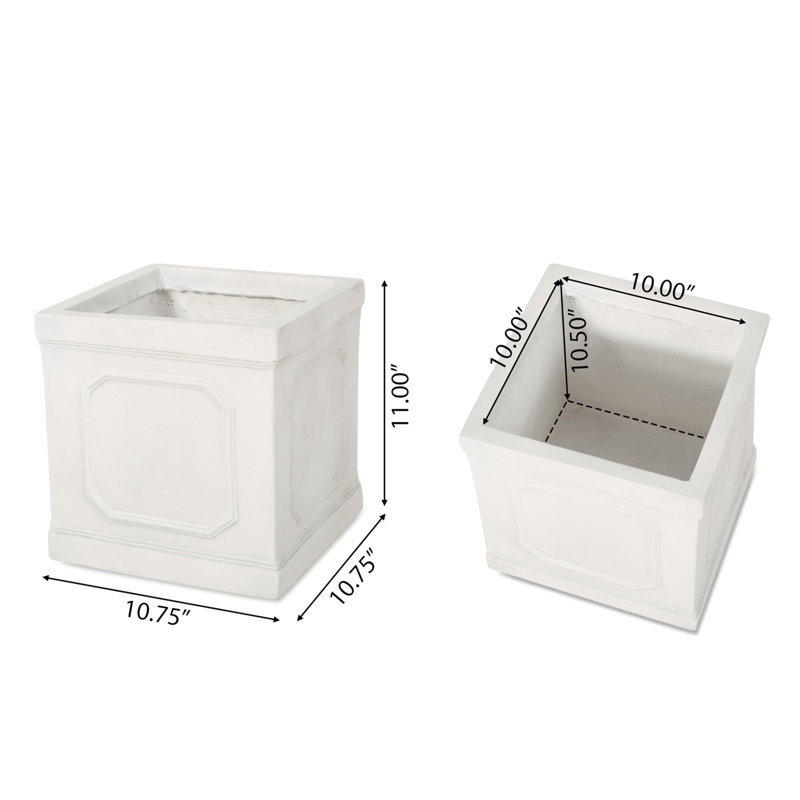 Roden Handmade Pot Planter, 11" H x 10.75" W x 10.75" D, 1