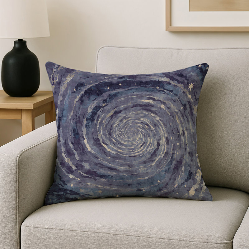Coussin décoratif intérieur / extérieur gris Modern Modern, Carré 16 po