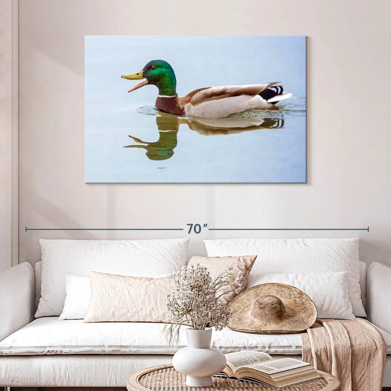 Brampt Floating Mallard Duck, 30" H x 45" W