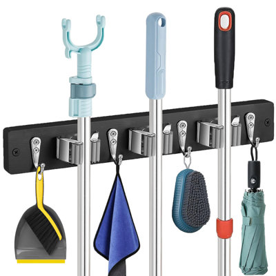 Broom and Mop Organizer Wall Hanging