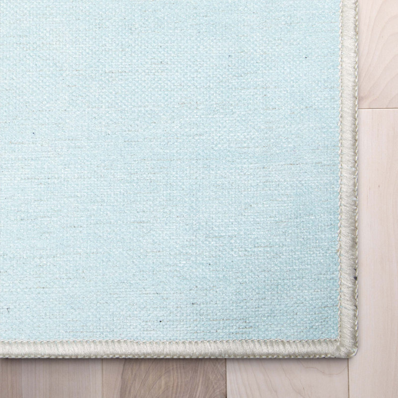 Kids Rugs Playful Roads Grey Area Rug, Rectangle 6' x 9', Light Blue