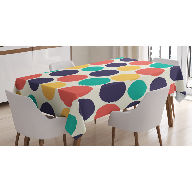 Abstract Tablecloth, 70" L x 52" W