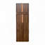 Armoire de rangement H 70,87 po, étagère de rangement coulissante multi-fonctions à 4 niveaux et 2 portes en verre-515216010