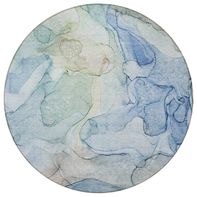 Tapis d'intérieur rond 8 po