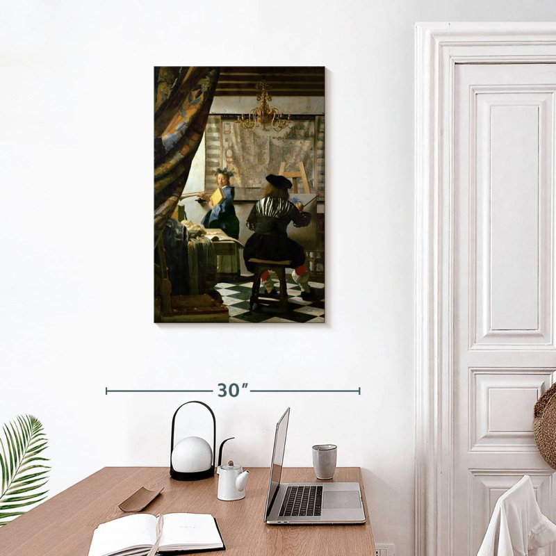 Leisha The Painter And His Model, 30" H x 20" W