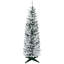 Arbre de Noël artificiel enneigé 5 pi avec branches réalistes et base en plastique