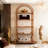 Versatile Display Rack,5-Tier Bookshelf,Compact Arched Bookcase