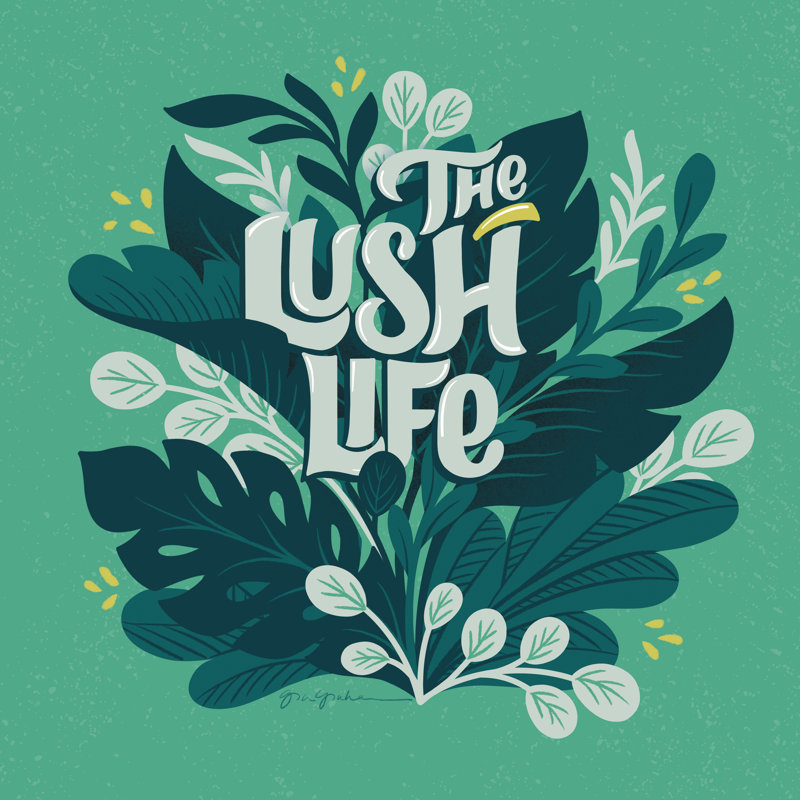 Lush Life V by Gia Graham - Wrapped Canvas Art Prints, 30cm H x 30cm W x 3.8cm D
