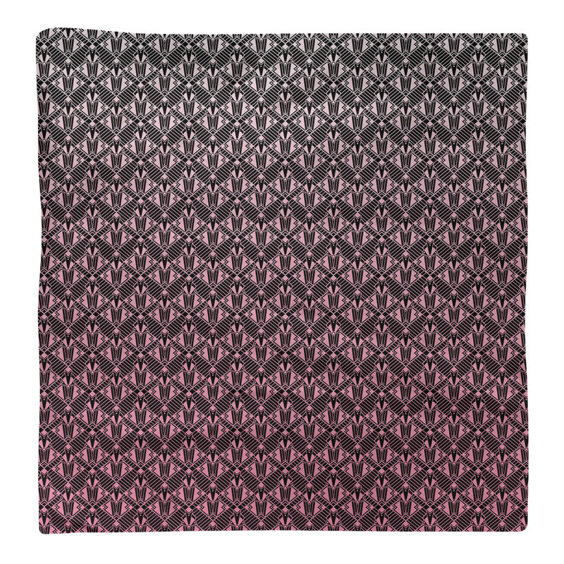 Serviette de coton art déco classic, Rose ombragé, H 0,1 po x l 22 po x P 22 po, Sergé de polyester