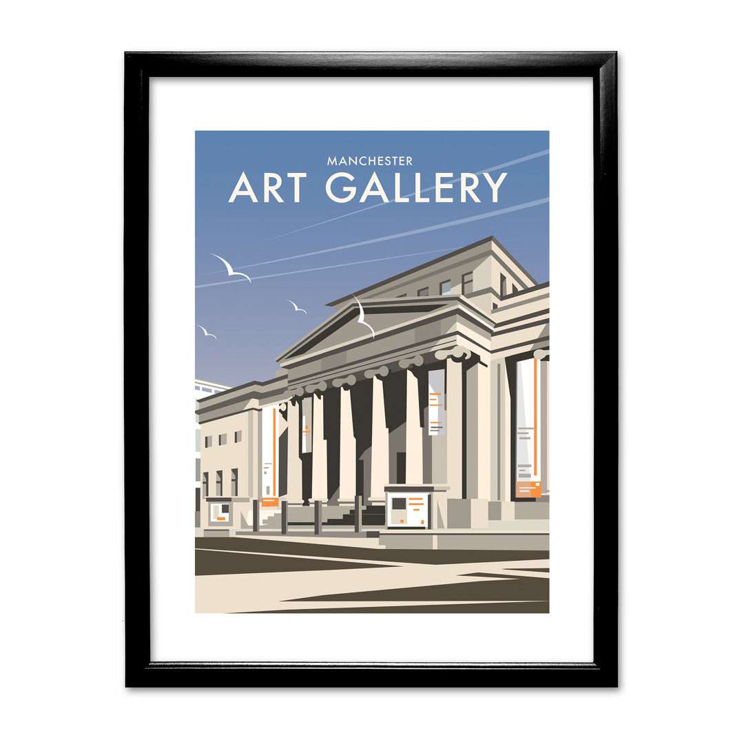 Manchester Art Gallery by Dave Thompson Framed Vintage Advertisement