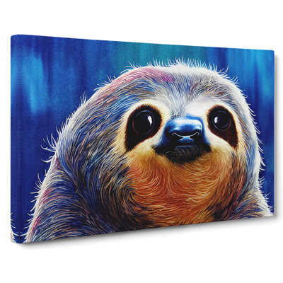 Watercolour Sloth Vol.2 - Wrapped Canvas