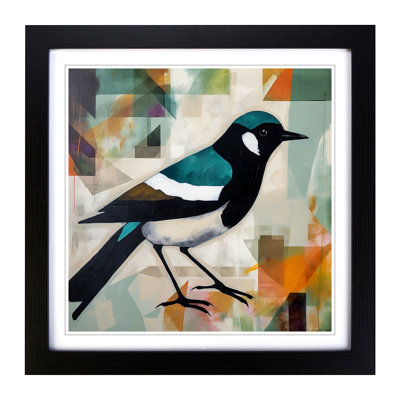 Magpie Bauhaus - Framed Print