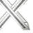 Bonnie X-base Rectangle Glass Top End Table