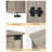 71" Dog Crate Furniture for 2 Dogs, Heavy Duty Indoor Dog Kennel TV Stand, XXL Wooden Dog Cage with Divider for Medium Large Dogs, End Table Dog Crate with Cushion-886846080-923386107