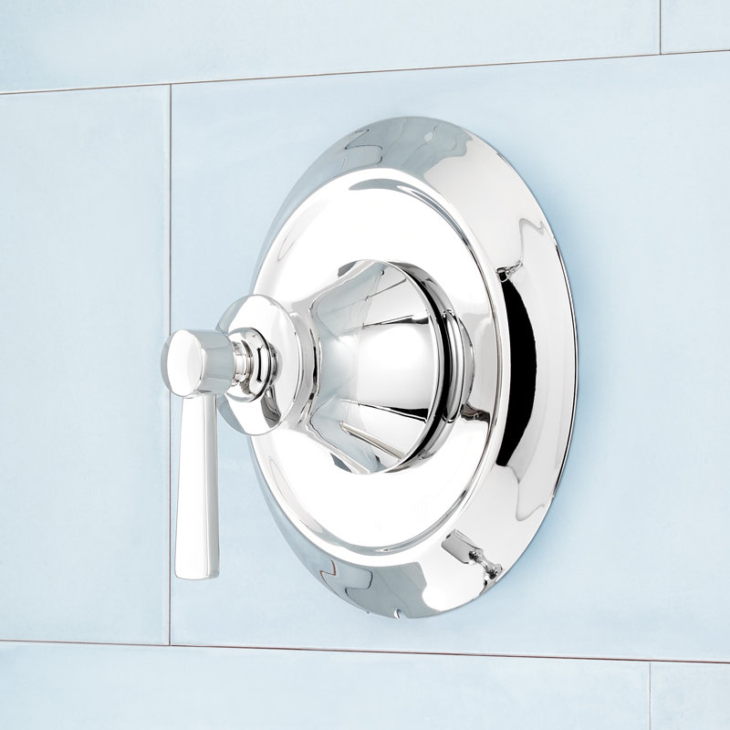 Ensemble de douche à pression équilibrée, Chrome