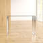 Boussingault 110cm Glass Top Console Table