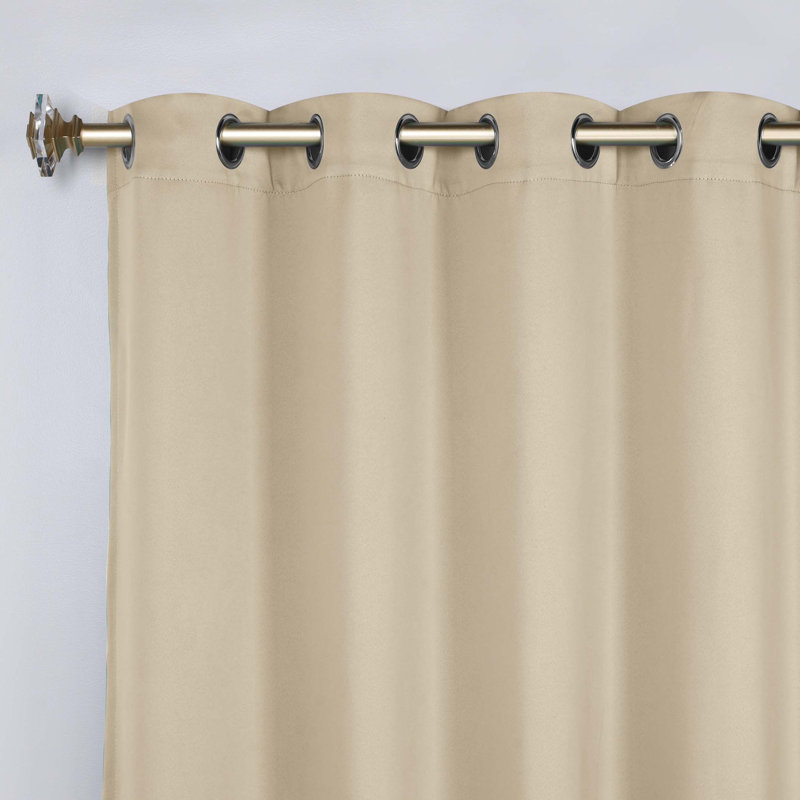 Paire de rideaux obscurcissant avec œillets Millendon, L 52 po x L 120 po, Ivoire ivoire