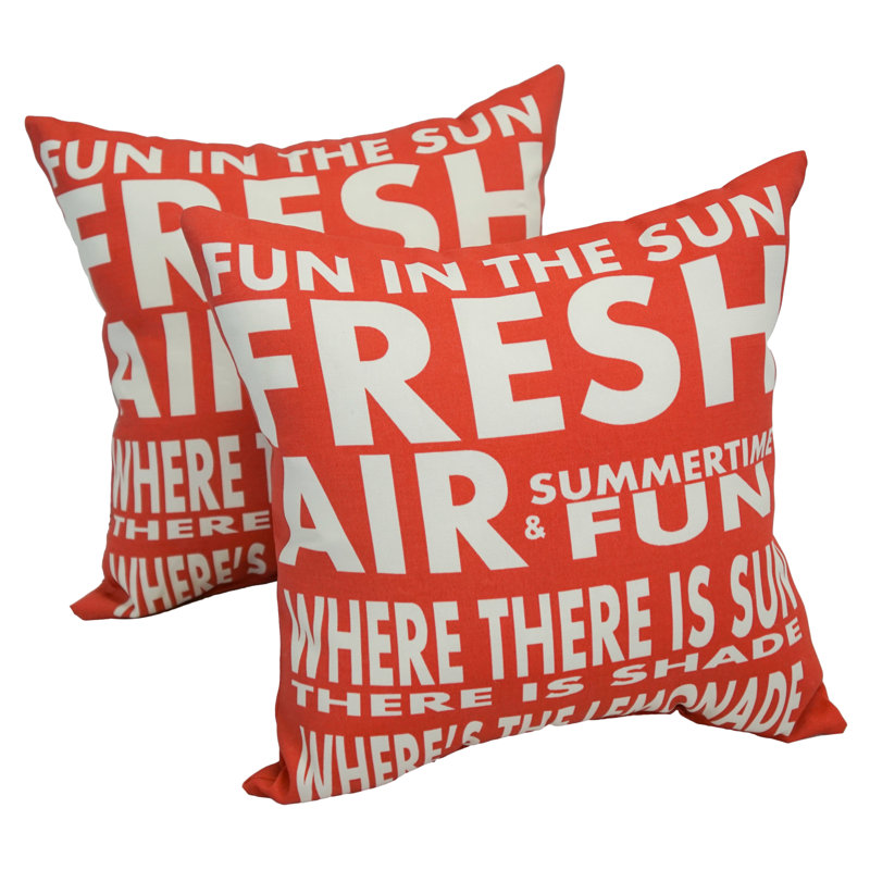 Solarium Outdoor Reversible Throw Pillow
