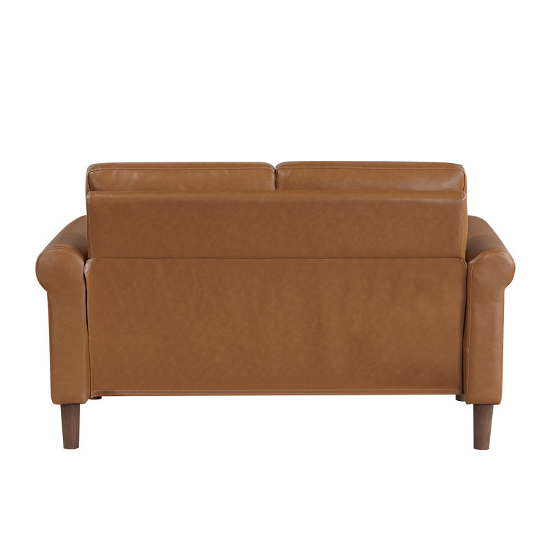 Ensemble de salon 2 pièces Krueger, 2 Pcs: Loveseat, Sofa, Brown