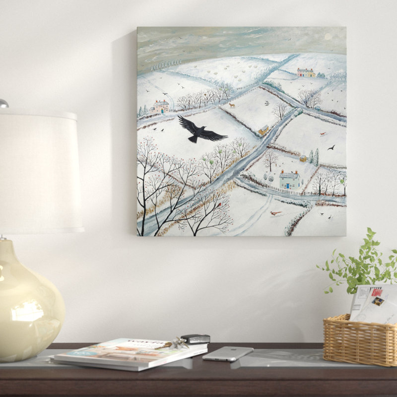 « as the oiseau », reproduction sur toile, H 12 po x l 12 po x P 0,75 po, Pas de tapis, Toile tendue