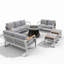 Ensemble de conversation pour 7 personnes Gisan-1914228886