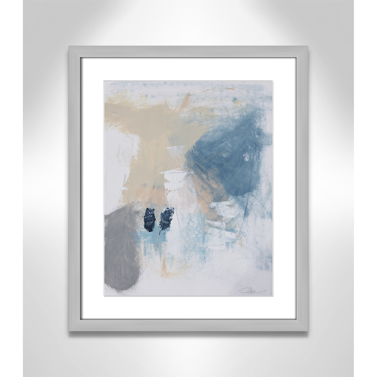 Coastal Carnival II Print by Casa Fine Arts, White, 19" H x 16" W x 1.25" D, Silver Single Picture Framed Paper