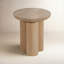 Table de bout de salon moderne en bois neutre 18 po-928683155