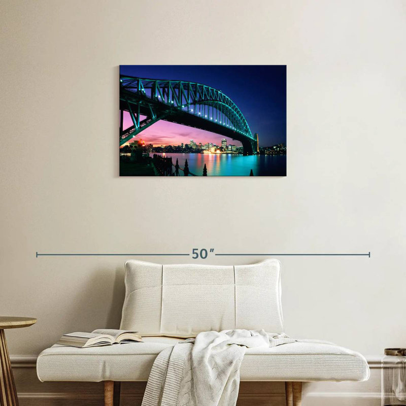 Ravi Sydney Harbour Bridge de nuit, H 20 po x l 30 po