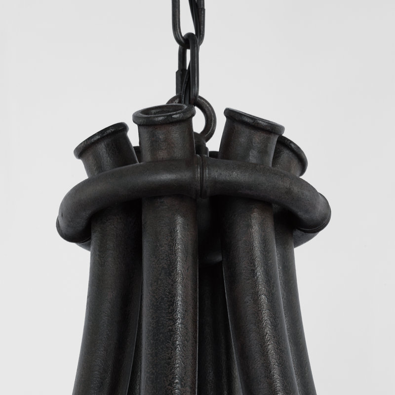 Alana 39" Chandelier, French Rust