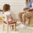 ECR4Kids Hideaway Table and Chair Set, Kids Furniture, 3-Piece-108961007