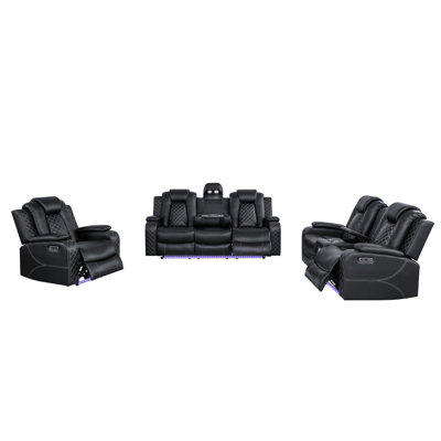 Leisureluxe Home Theater Sofa Set