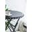 57.5X23.6X39.8" Black Stowable Side Table And Two Seats