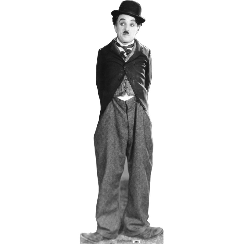 Charlie Chaplin Life-Size Black and White Cardboard Stand-Up