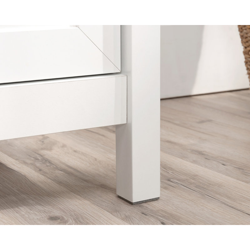 White MDF Office Library Base Cabinet with Adjustable Shelving