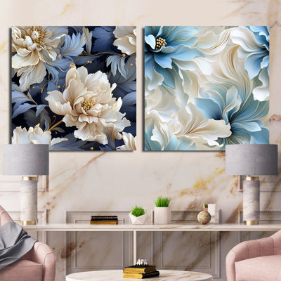 Maeva - Floral Square Collage Set Of 2